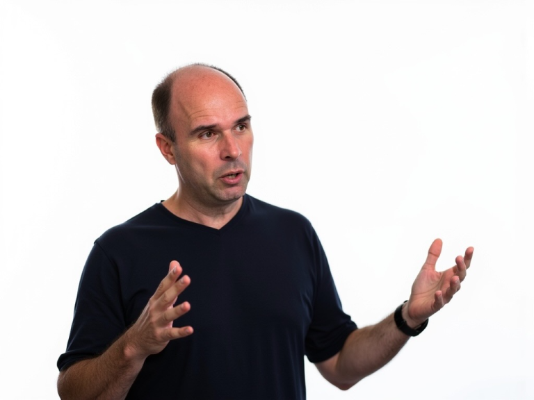 David Röthler bei einem Vortrag